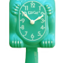 Emerald Green Lady Kit-Cat Clock